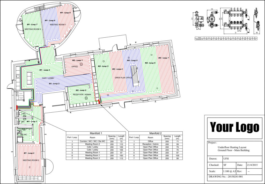 UFH design for system suppliers