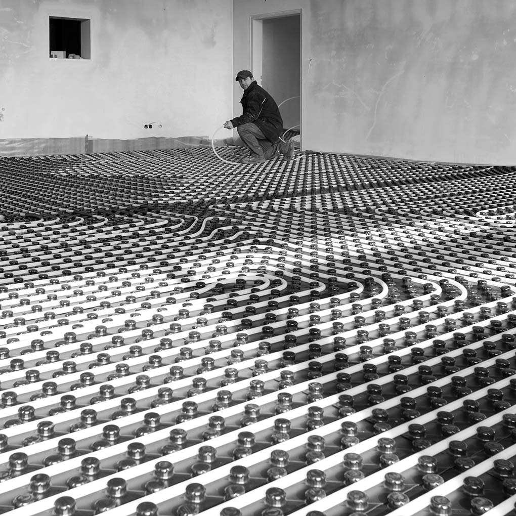 best pipe layout for underfloor heating
